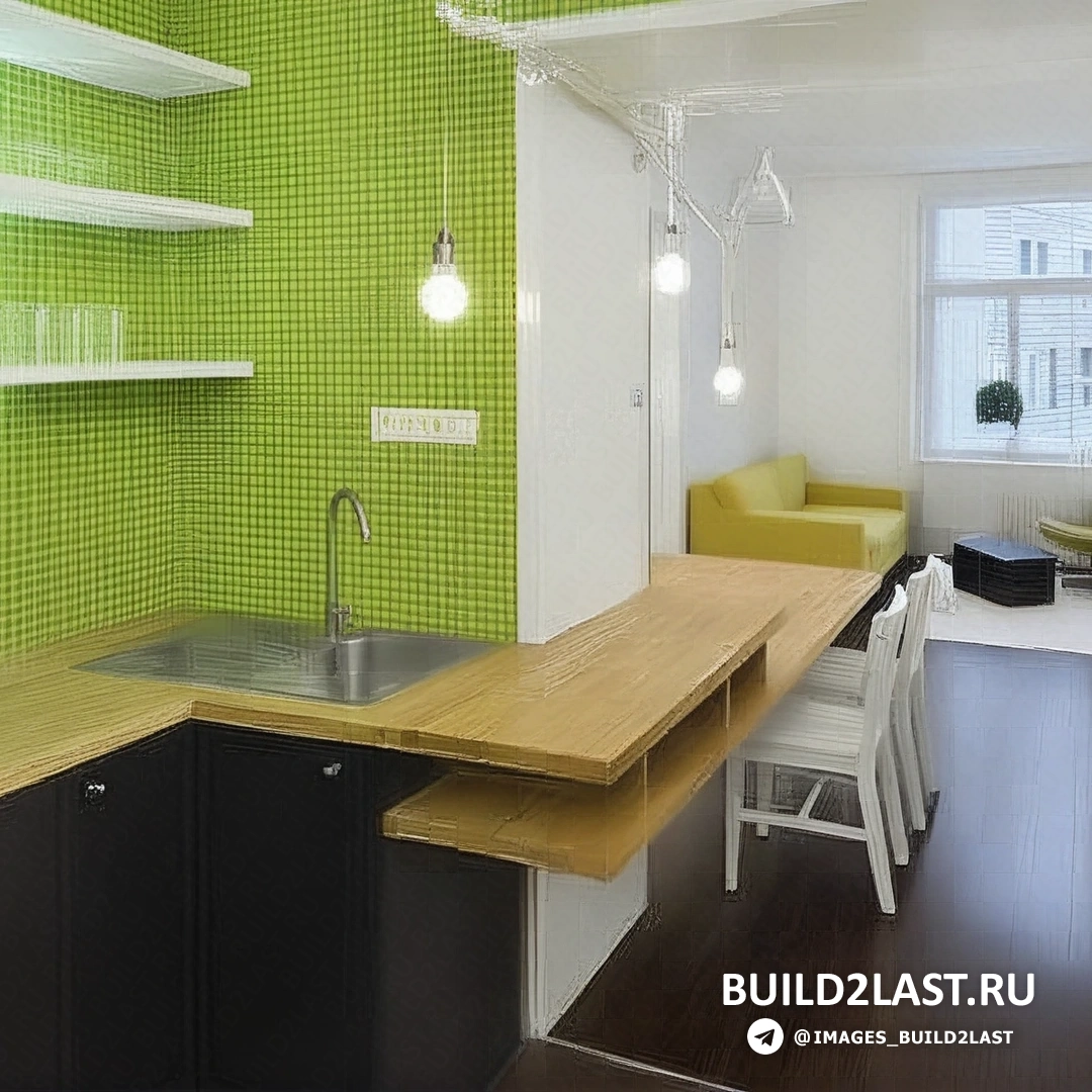 Интерьер квартиры с современным минималистичным дизайном, с яркими акцентами и уютными элементами