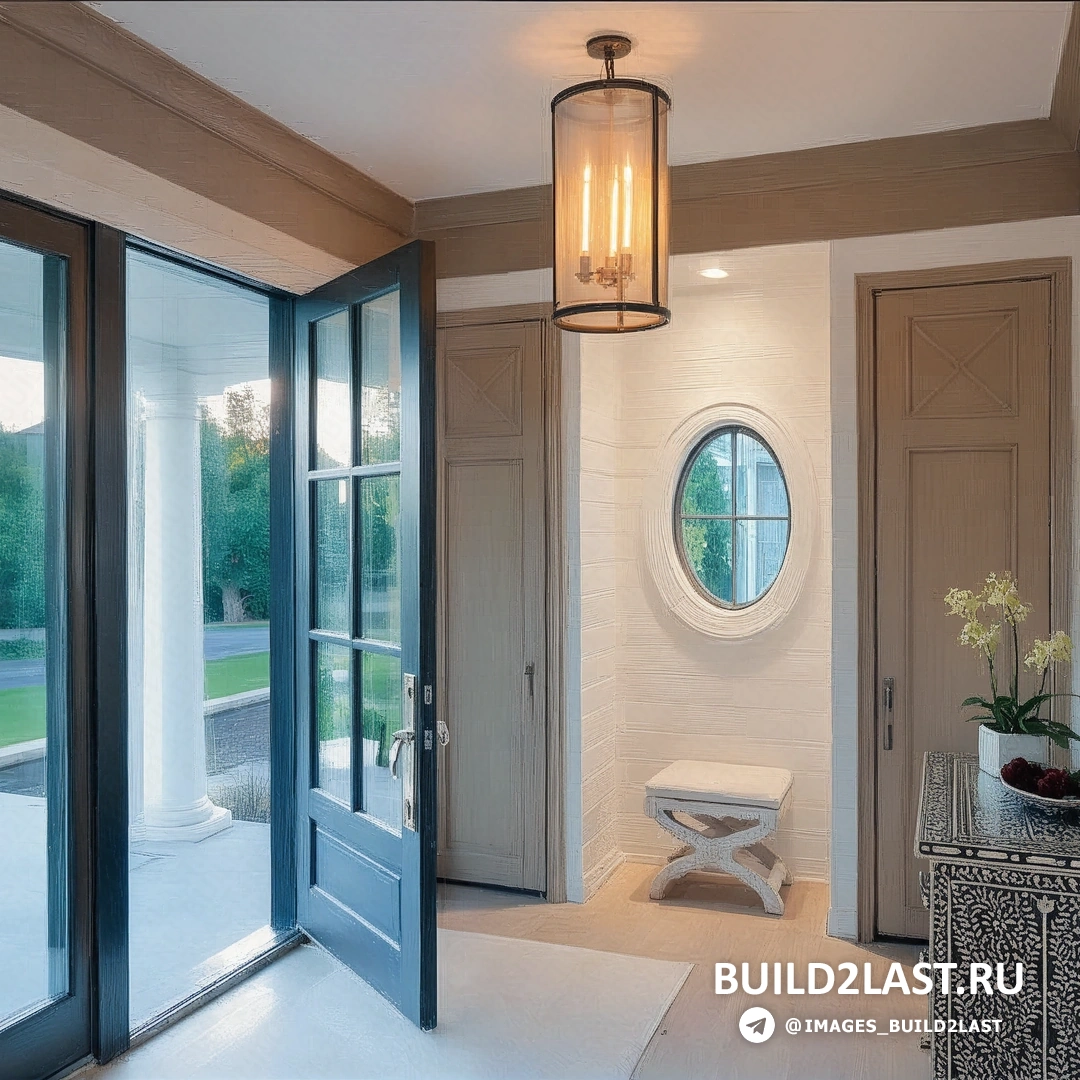 Кухня с светлым деревом, кухонным островом и подвесными светильниками, стол и стулья серого цвета.