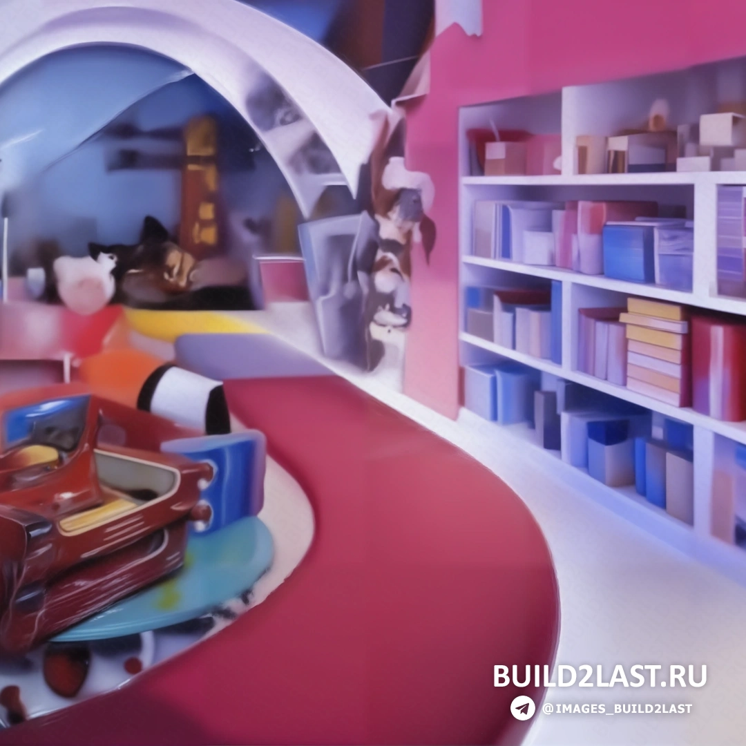 Магазин игрушек с красочными плюшевыми мишками и мягкими игрушками