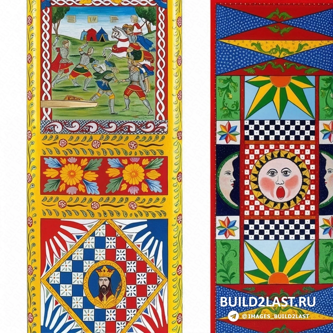 Ретро-холодильник с художественной росписью в ярких цветах, сделан в Италии