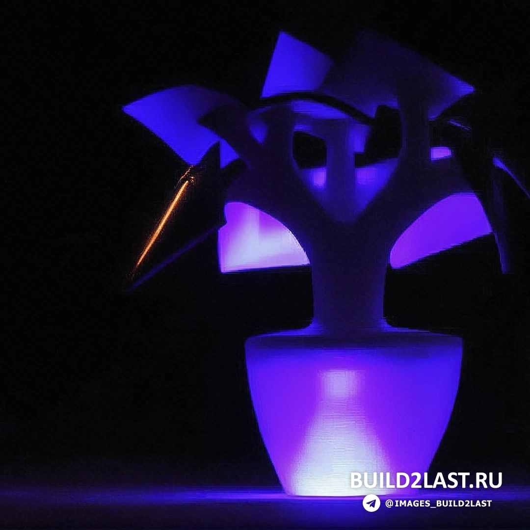 Солнечное дерево, установленное на улице в саду, эффективно поглощающее солнечные лучи и вырабатывающее энергию.