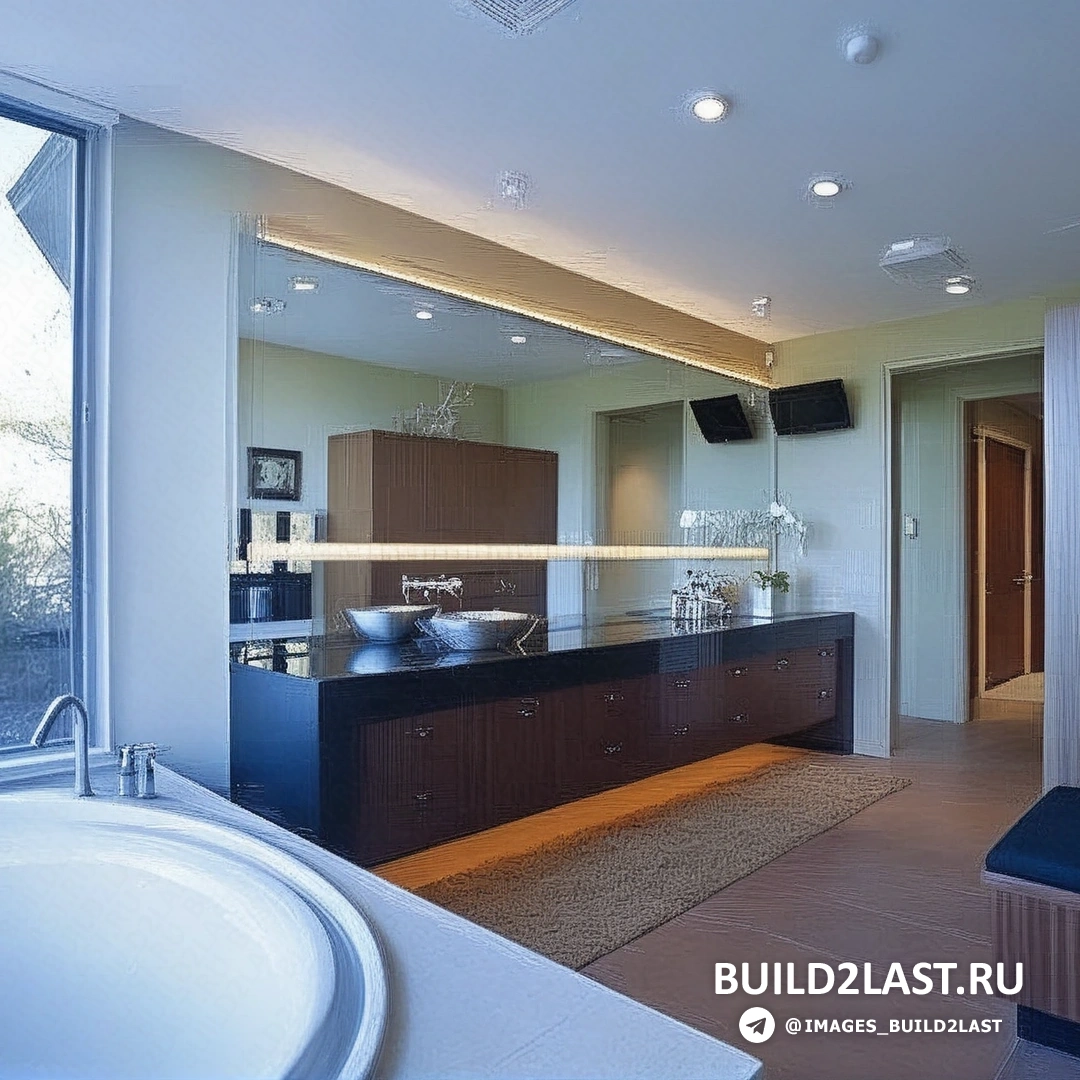 Столовая зона с большим столом и светлыми интерьерами