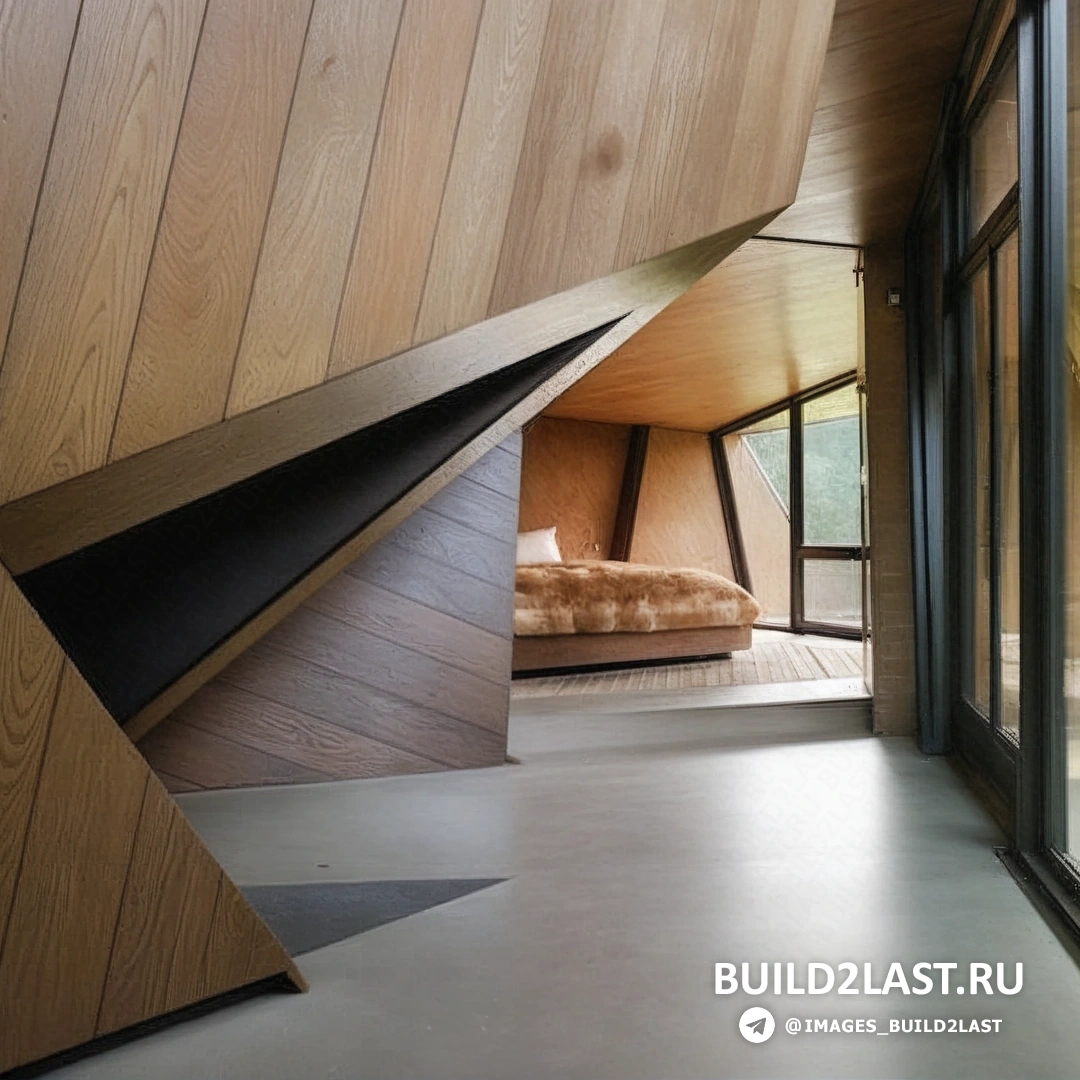 Загородный дом в стиле деконструктивизма в США.