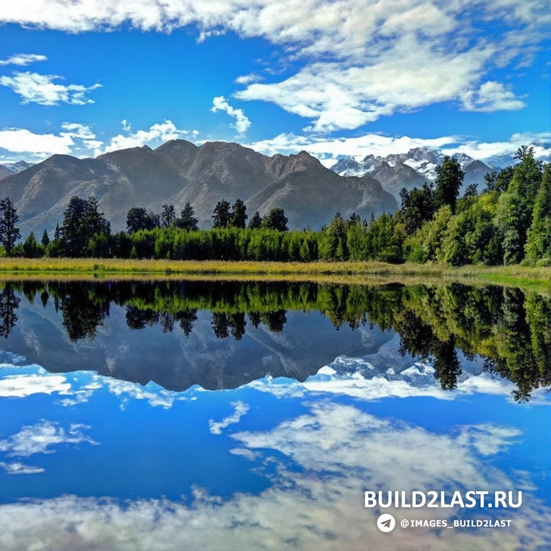 Завораживающее озеро Мэтисон с величественными горами на фоне в Новой Зеландии.